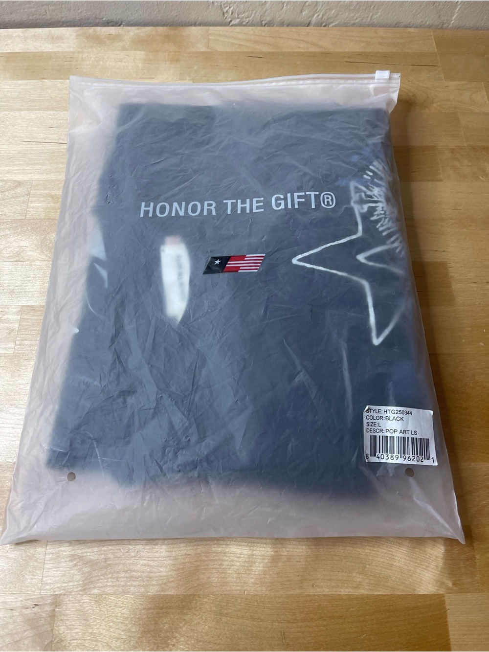 Honor the Gift C-fall Pop Art Long Sleeve Sweater - BLACK Size Large - Picture 2 of 8